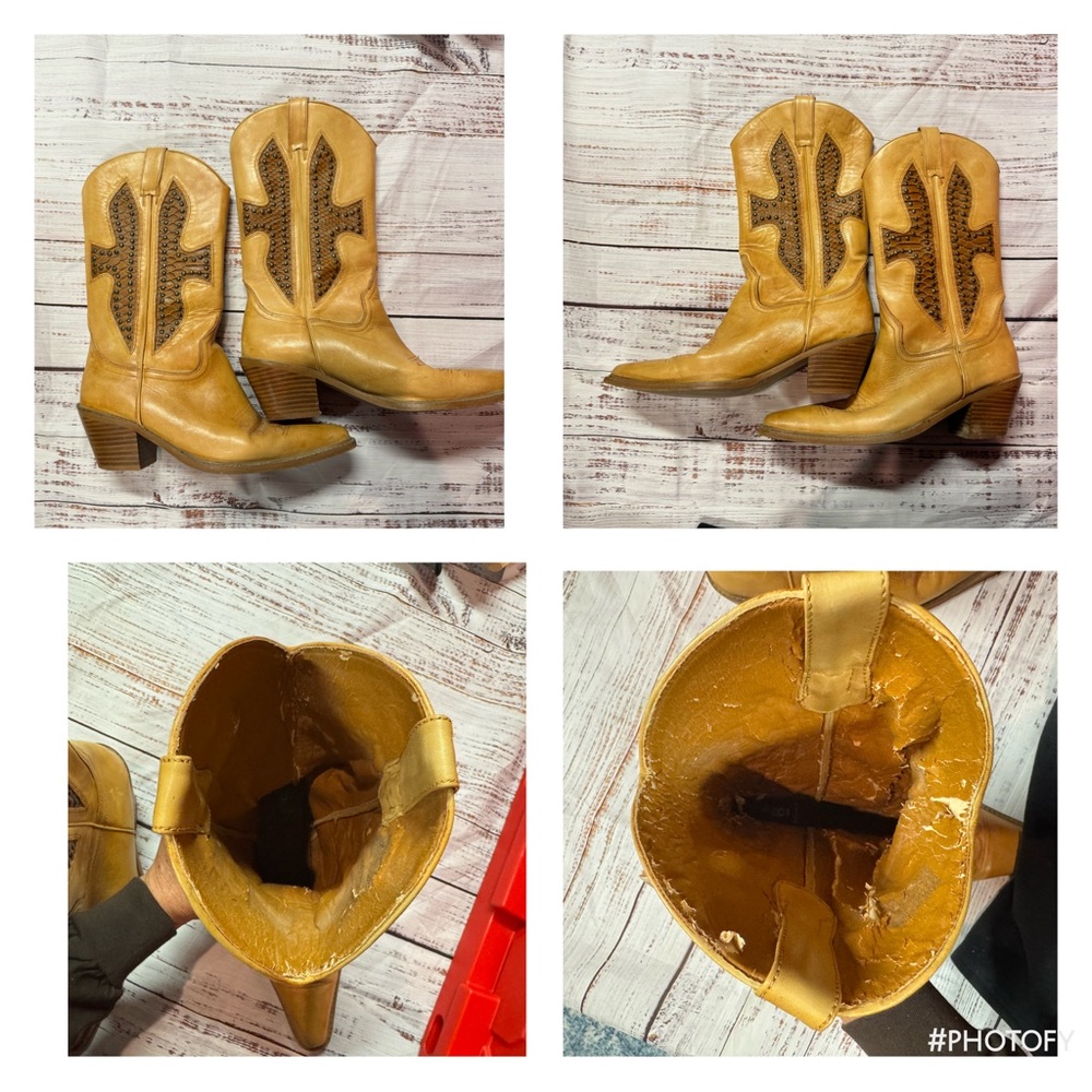 Bakers Tan Heeled Boots